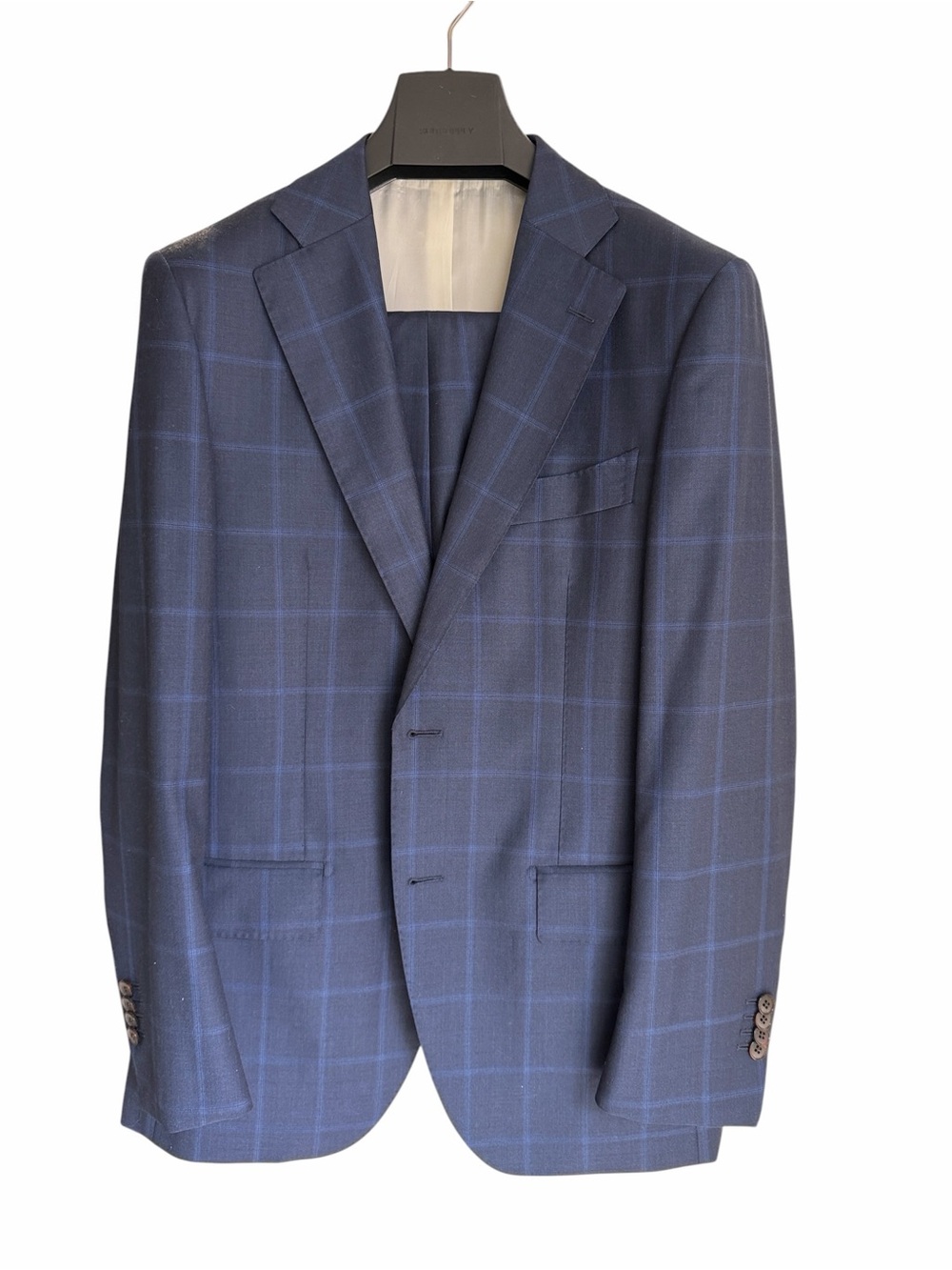 Suitsupply Navy Blue Windowpane Men's Blazer
